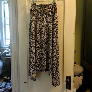 Long leopard Skirt